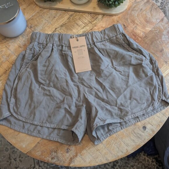 Thread & Supply Women's Olive Shorts - Picture 1 of 7